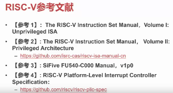 Risc-V参考文献